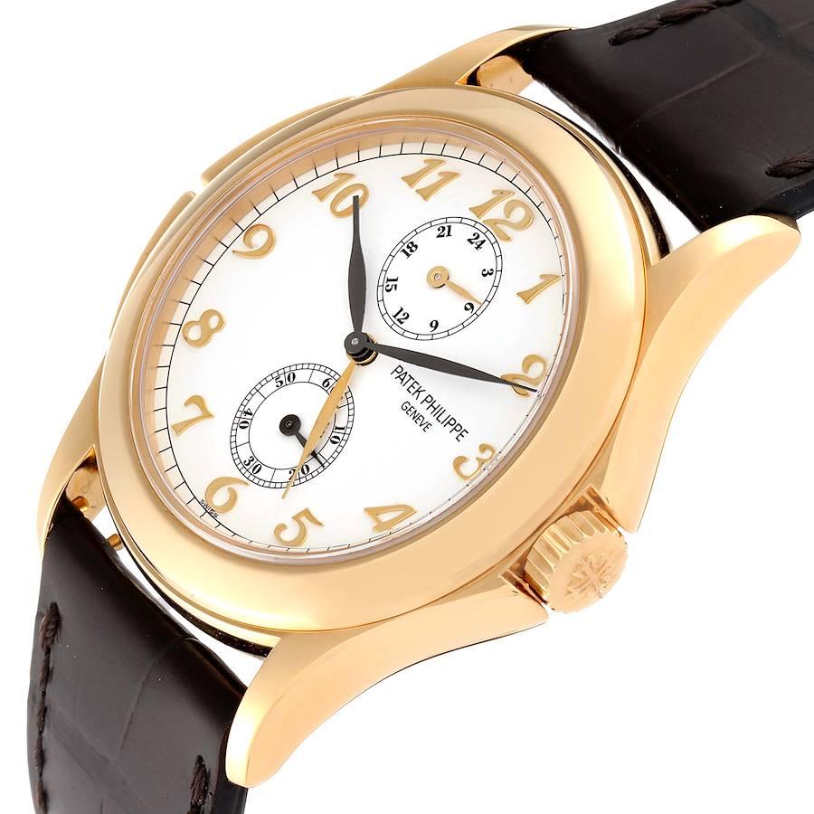 Patek Philippe Calatrava Travel Time Yellow Gold Mens Watch 5134 1
