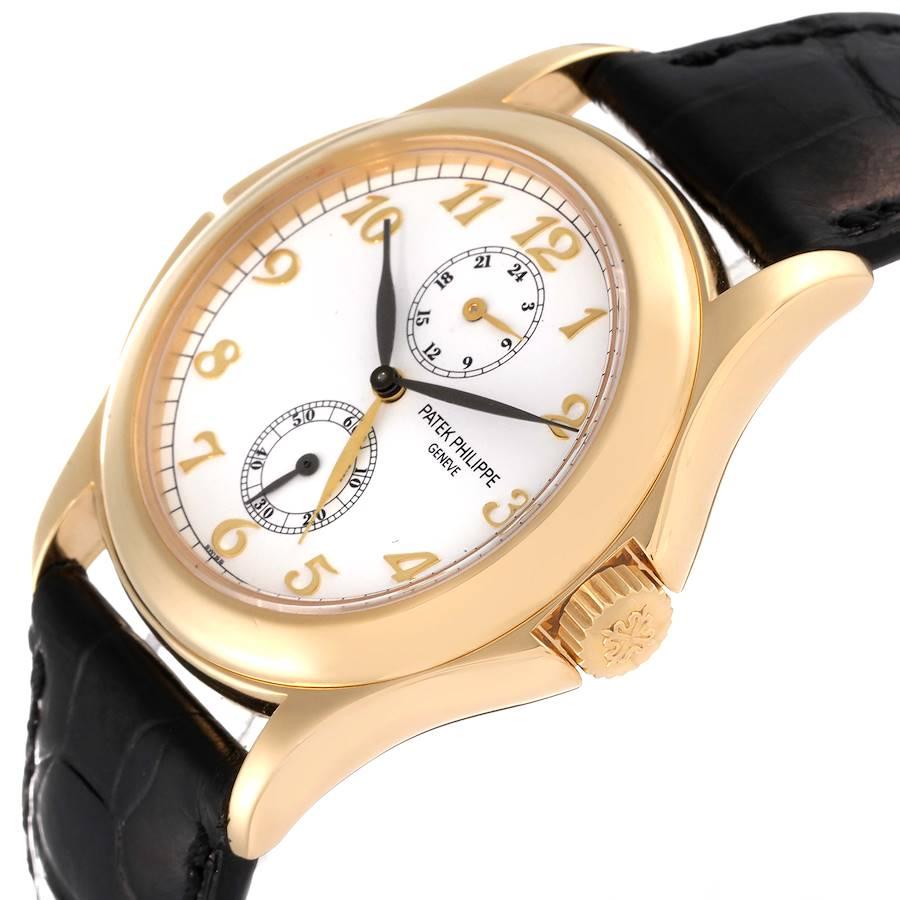 Patek Philippe Montre Calatrava Travel Time en or jaune pour hommes 5134 1