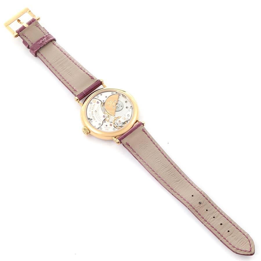 Patek Philippe Calatrava Ultra Thin Rose Gold Diamond Ladies Watch 7200 For Sale 5