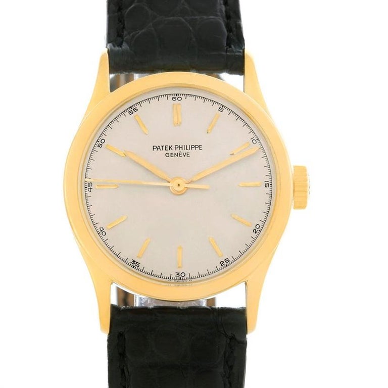 Patek Philippe Calatrava Vintage 18 Karat Yellow Gold Watch 2457, Year ...