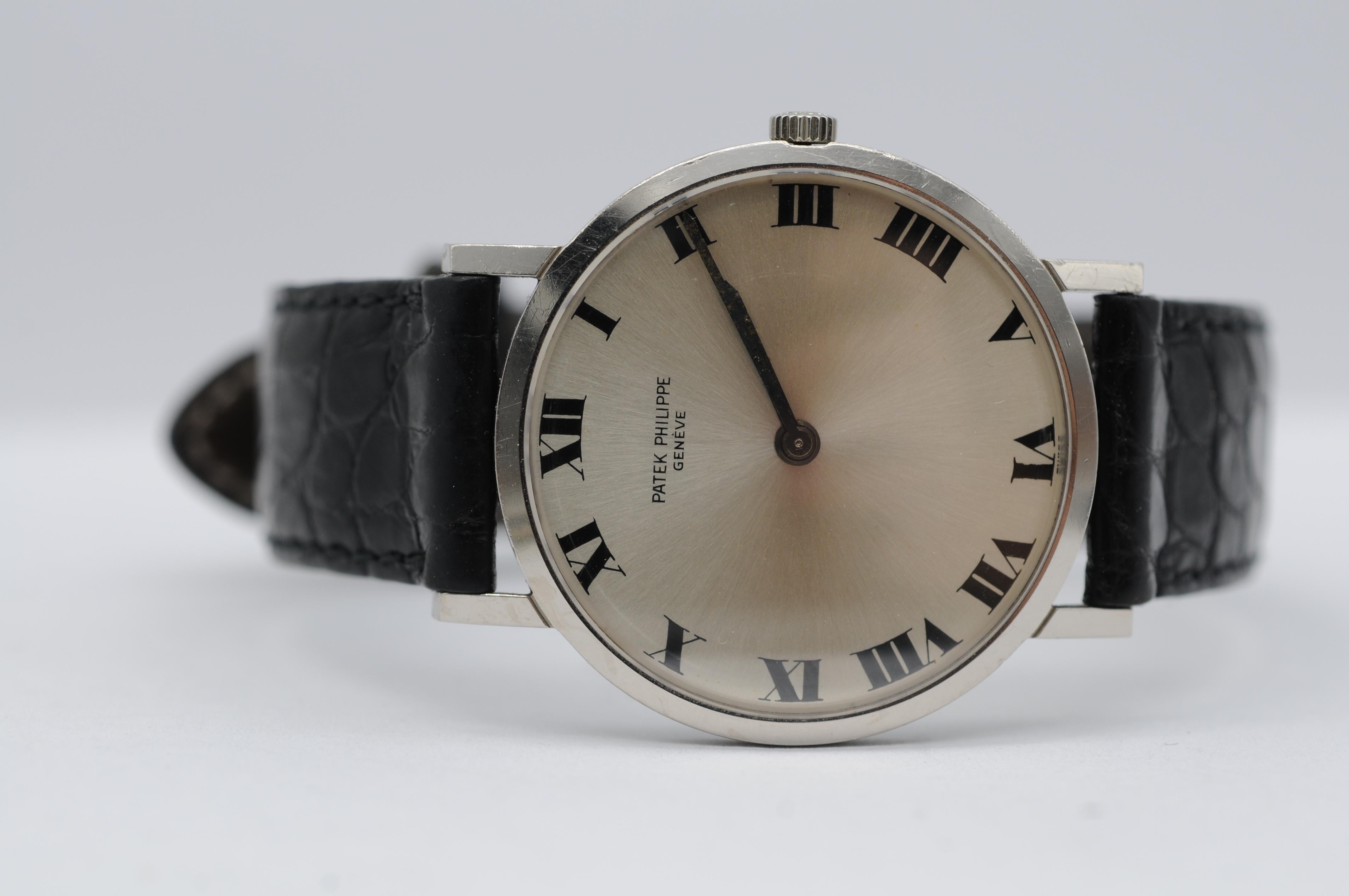 Patek Philippe Calatrava Vintage 18K White Gold 31mm Manual Wind Ref. 3512 For Sale 1