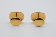 Manschettenknöpfe von Patek Philippe Calatrava, Vintage, 18 Karat Gelbgold, ungetragen