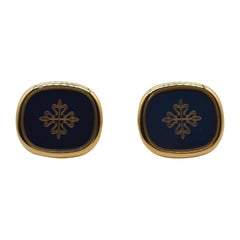 Patek Philippe Calatrava Vintage Cufflinks 18K Yellow Gold Unworn