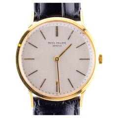 Patek Philippe Calatrava Orologio da polso vintage da uomo in oro giallo 18 carati 35MM
