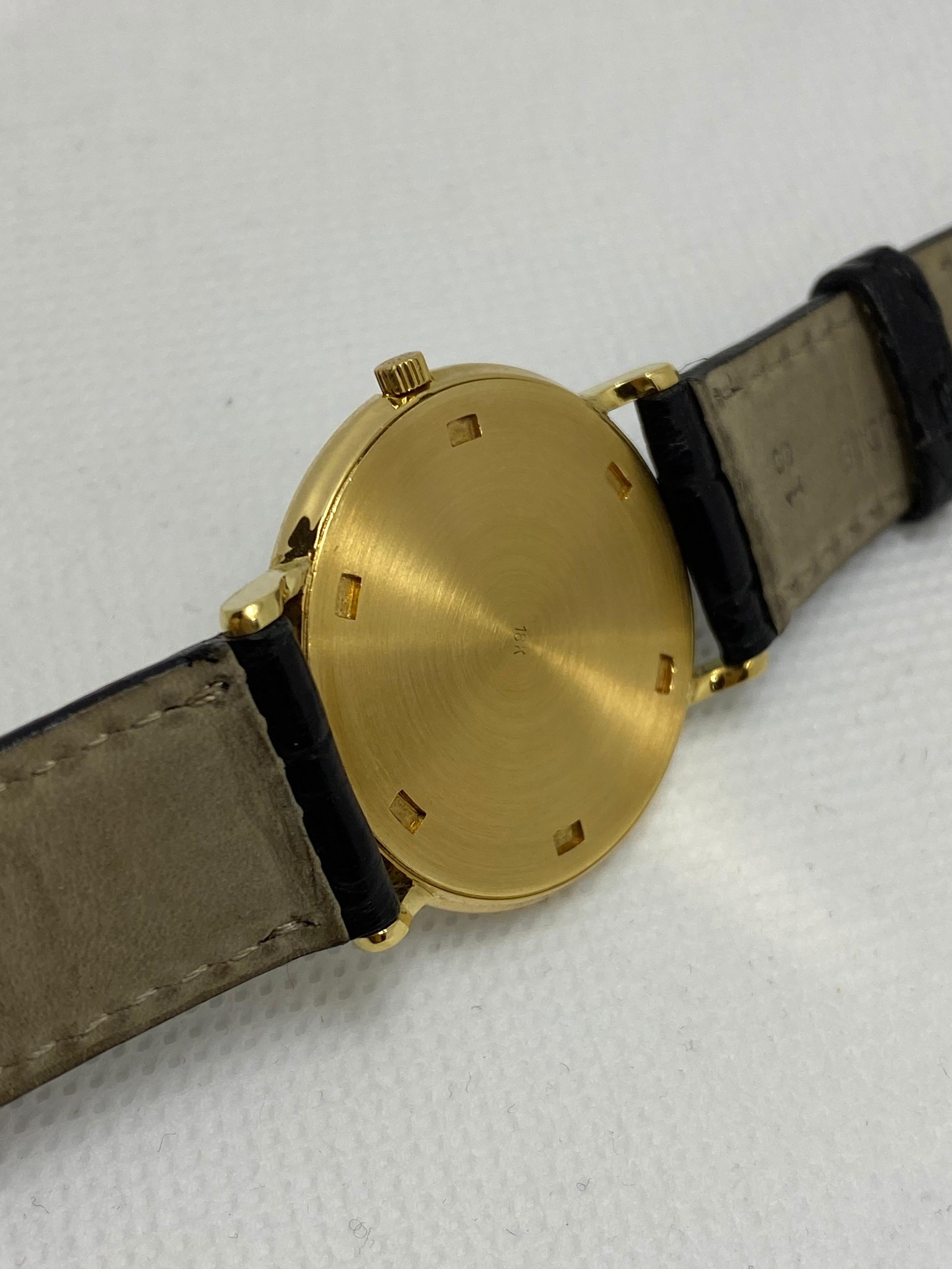 Vintage Patek Philippe Calatrava Yellow Gold Champagne Dial 3520/10 2