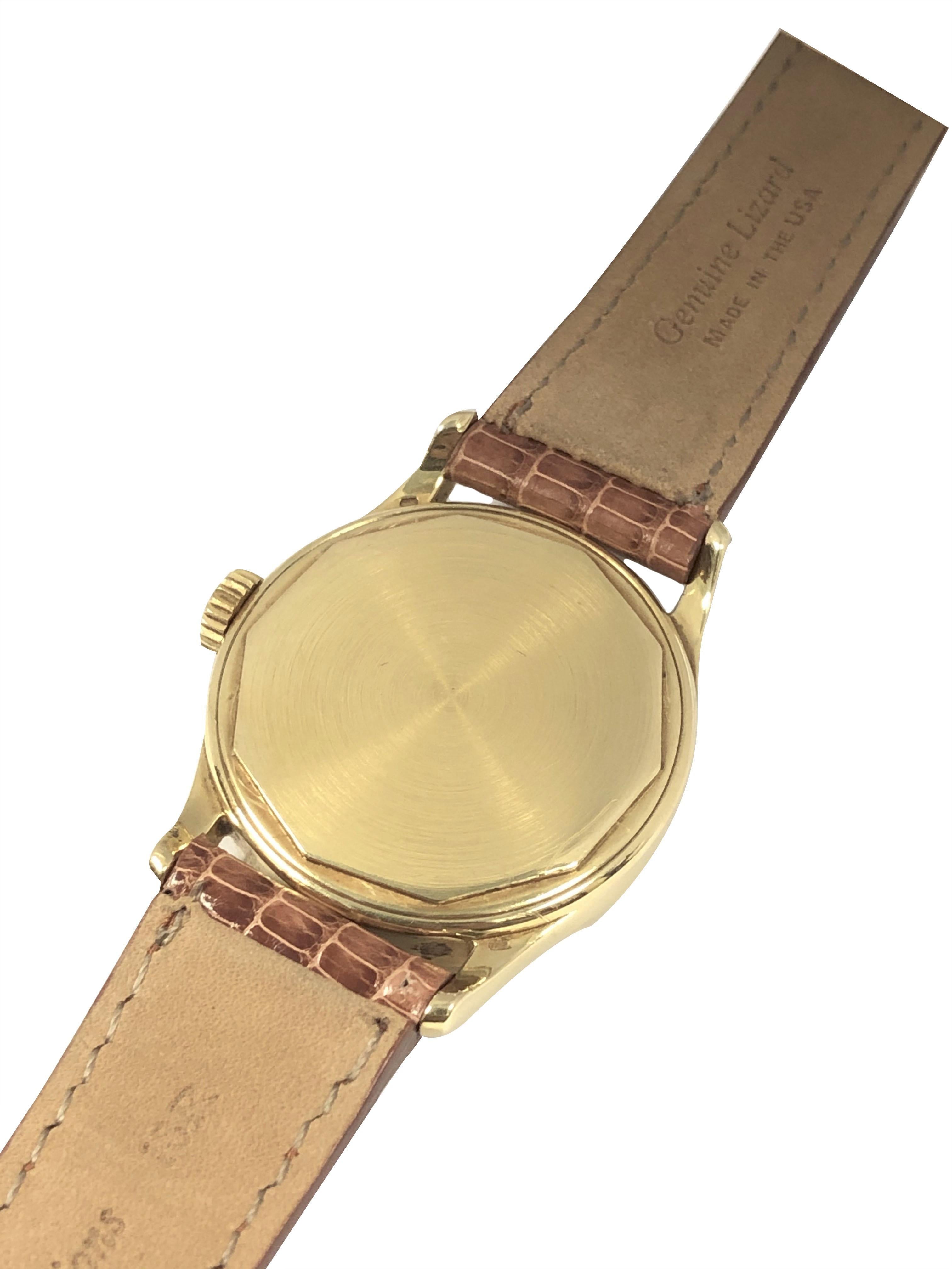 Mechanische Calatrava Vintage Ref 2545 Gelbgold-Armbanduhr von Patek Philippe im Angebot 2