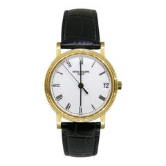 Patek Philippe 'Calatrava' Watch 18 Karat Gold Auto