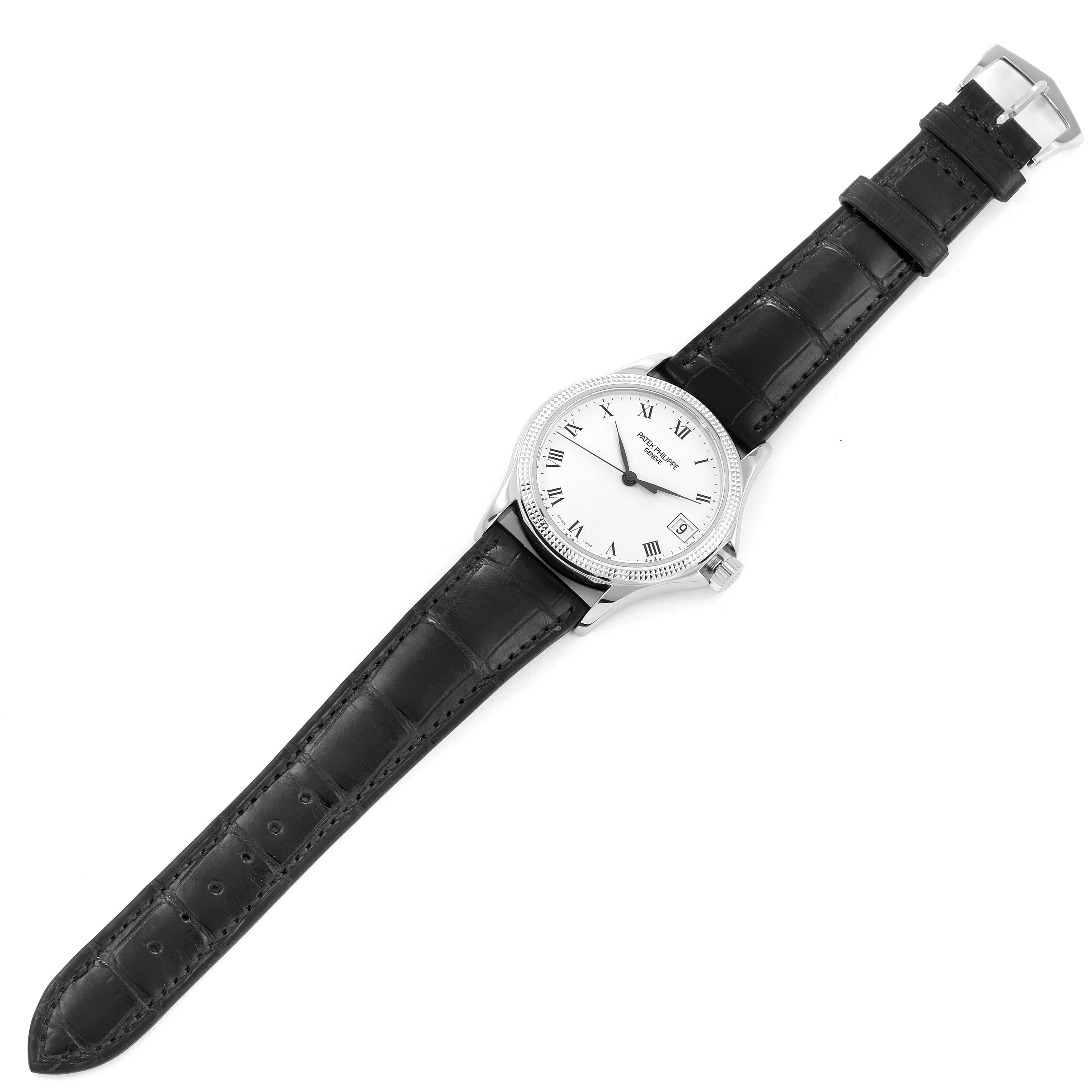Patek Philippe Calatrava White Gold Automatic Mens Watch 5117 For Sale 2