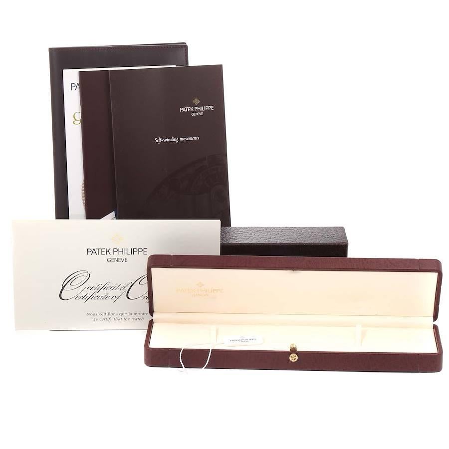 Patek Philippe Calatrava White Gold Automatic Mens Watch 5120 Box Papers For Sale 8