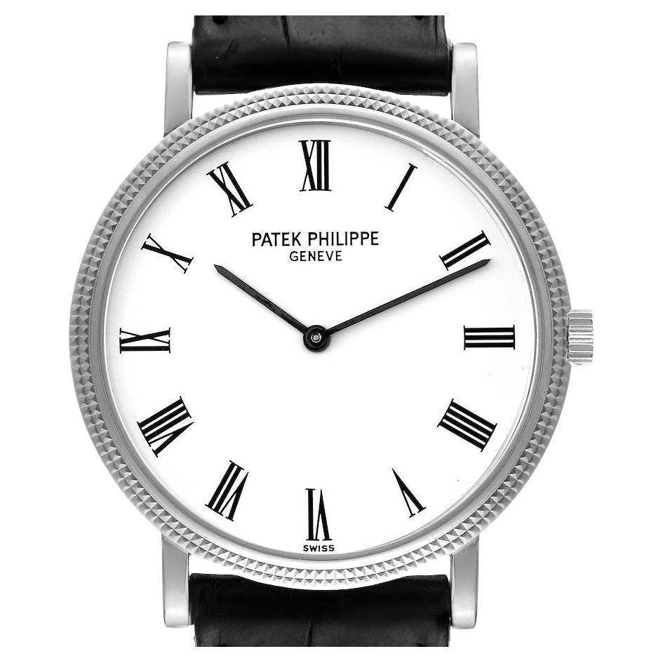 Patek Philippe Calatrava White Gold Automatic Mens Watch 5120