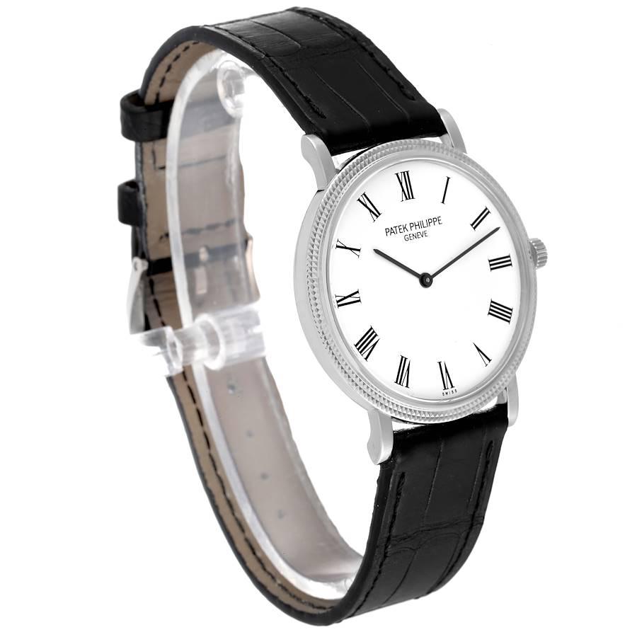 Patek Philippe Calatrava Weißgold Automatik-Herrenuhr 5120G Papier im Zustand „Hervorragend“ im Angebot in Atlanta, GA