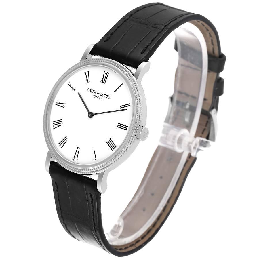 Patek Philippe Calatrava Weißgold Automatik-Herrenuhr 5120G Papier im Angebot 1