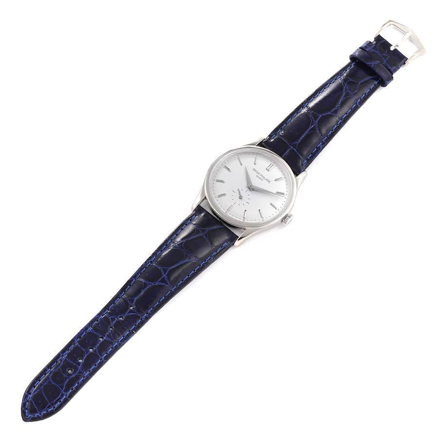 Patek Philippe Calatrava White Gold Mechanical Mens Watch 5196 For Sale 5