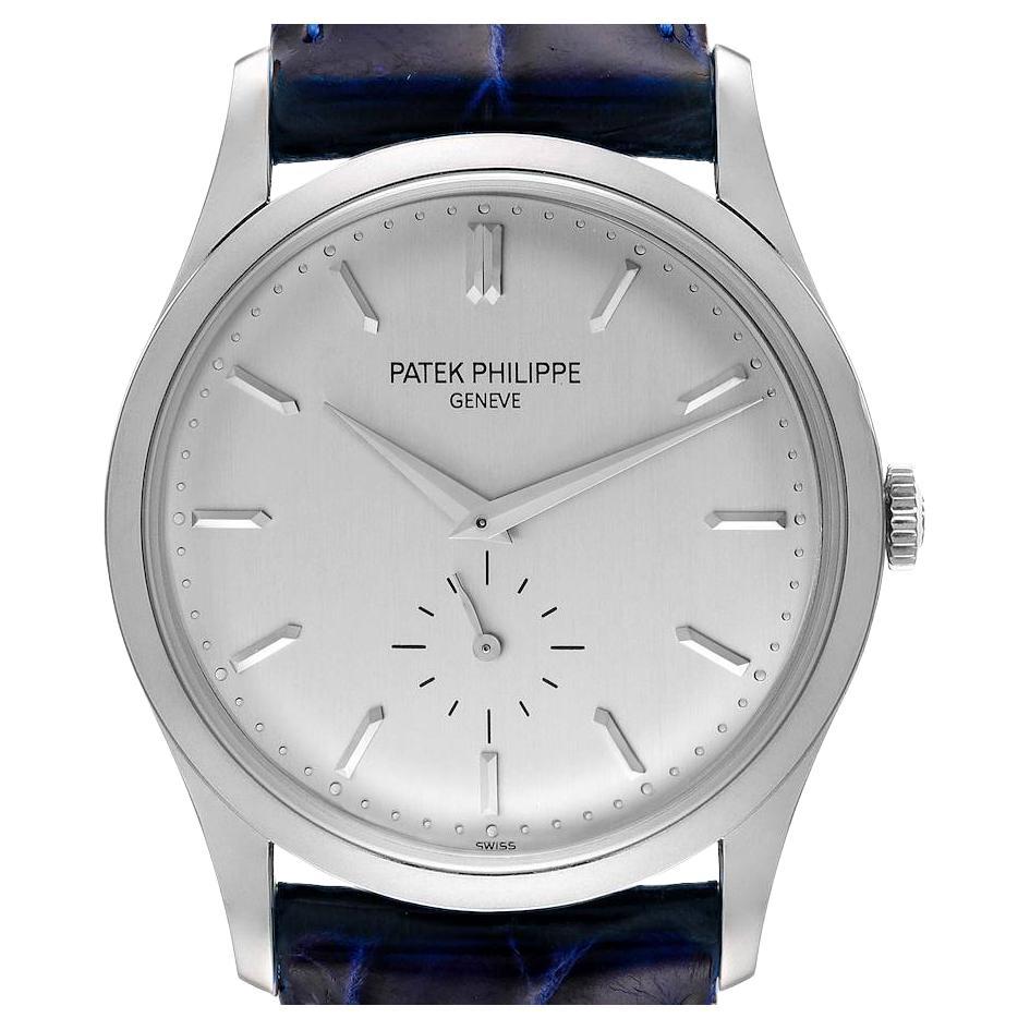 Patek Philippe Calatrava White Gold Mechanical Mens Watch 5196 For Sale