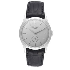 Patek Philippe Calatrava White Gold Mechanical Mens Watch 5196G