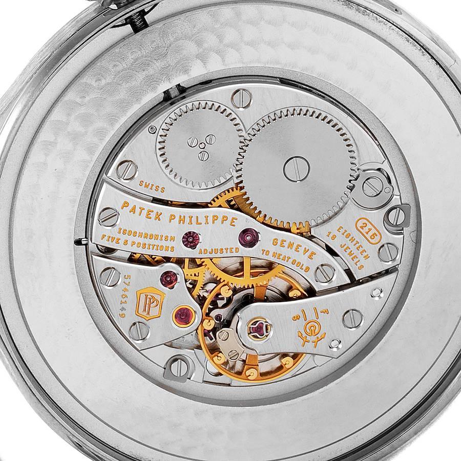 Mechanische Herrenuhr 5196G von Patek Philippe Calatrava aus Weißgold im Angebot 4