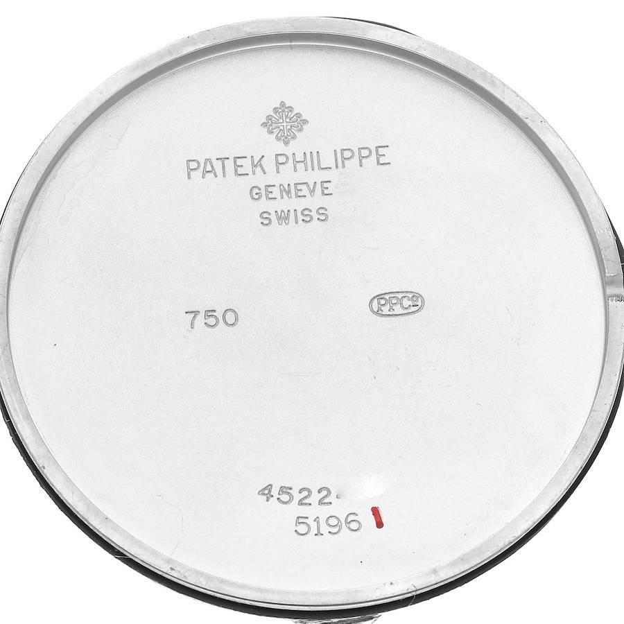 Patek Philippe Calatrava White Gold Mechanical Mens Watch 5196G 3
