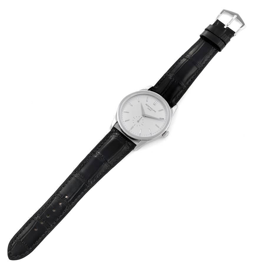 Patek Philippe Calatrava White Gold Mechanical Mens Watch 5196G 1