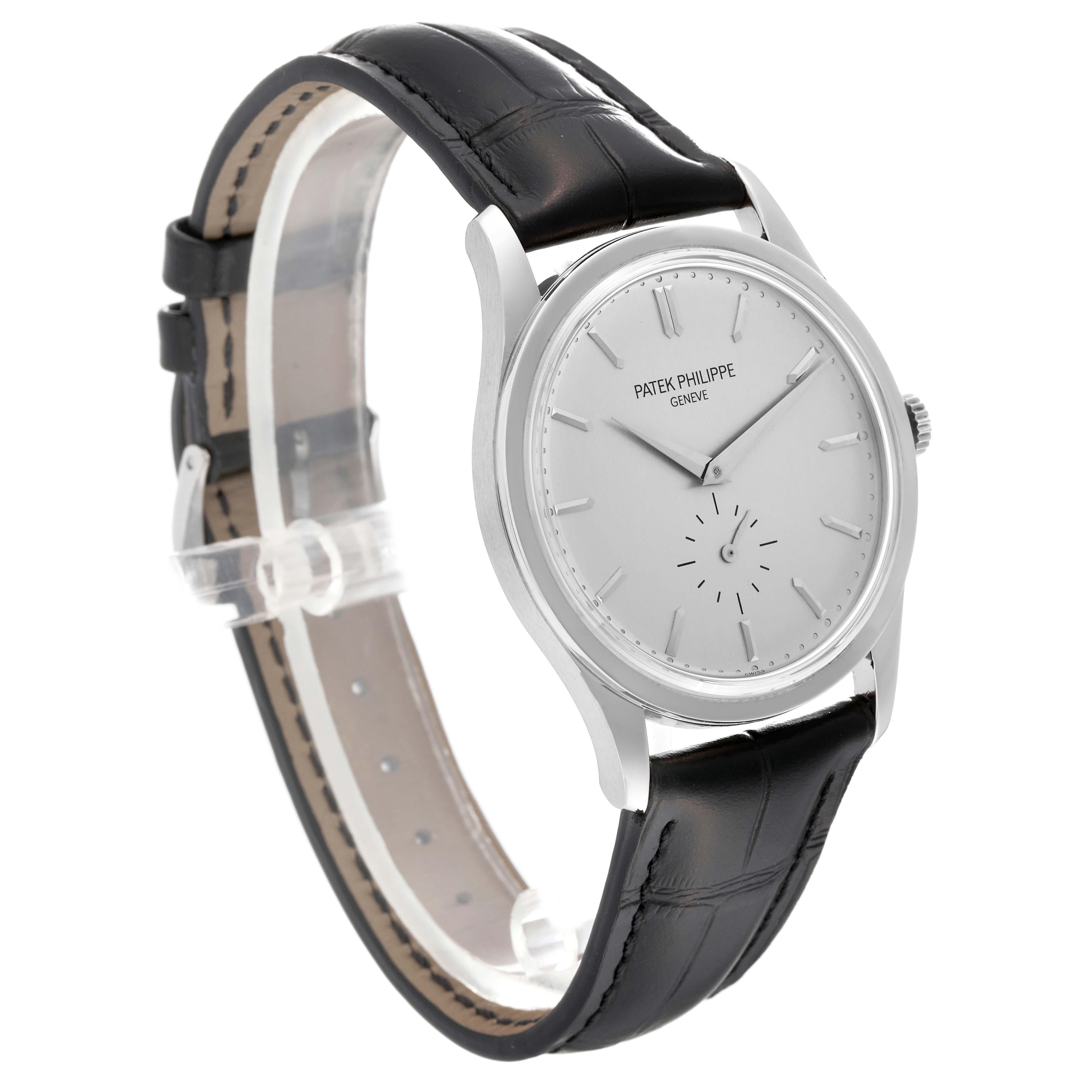Patek Philippe Calatrava White Gold Mechanical Mens Watch 5196G For Sale 5