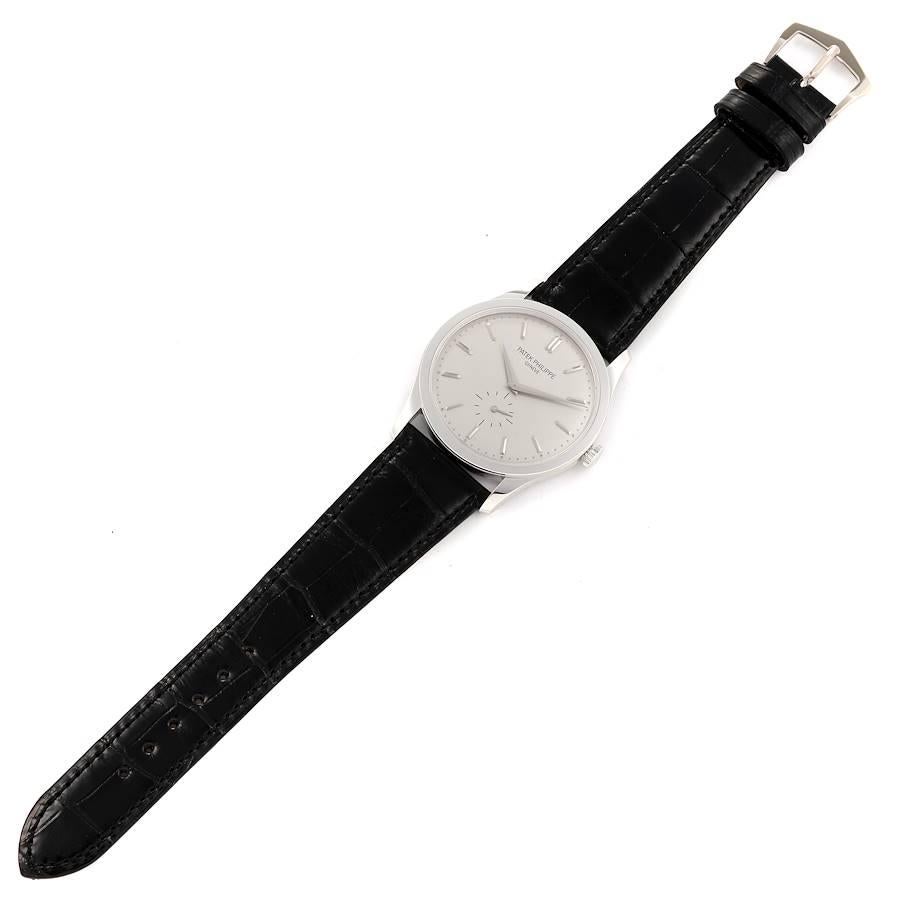 Patek Philippe Calatrava Orologio meccanico da uomo in oro bianco 5196G 2