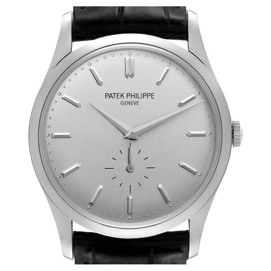 Patek Philippe Calatrava White Gold Mechanical Mens Watch 5196G