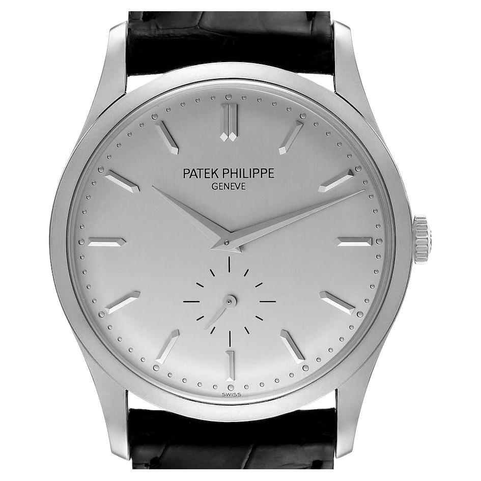 Patek Philippe Calatrava White Gold Mechanical Mens Watch 5196G