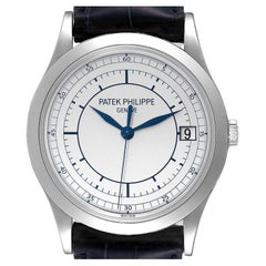 Patek Philippe Calatrava White Gold Silver Dial Automatic Mens Watch 5296