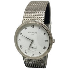 Patek Philippe Calatrava White Gold White Dial Bracelet Men's Watch 3919