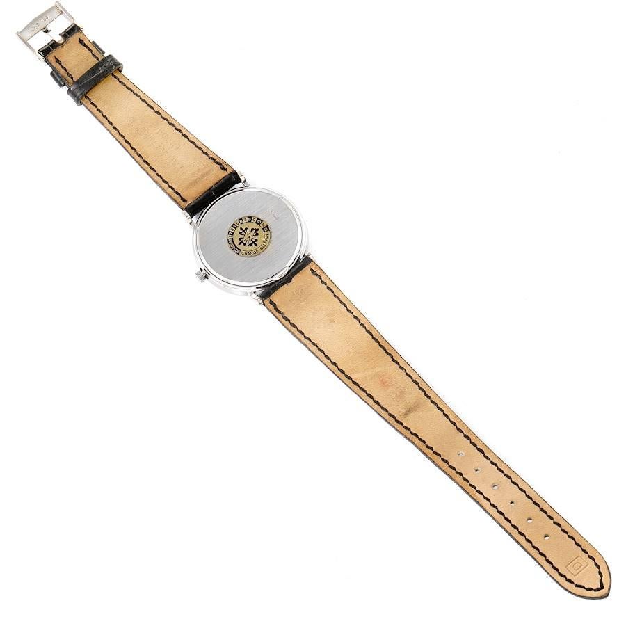 Patek Philippe Calatrava White Gold White Roman Dial Mens Watch 3944 4