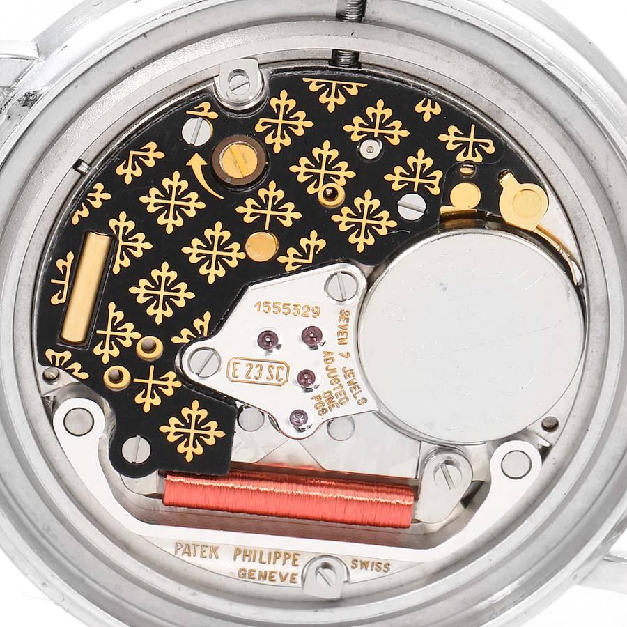 Patek Philippe Calatrava White Gold White Roman Dial Mens Watch 3944 1
