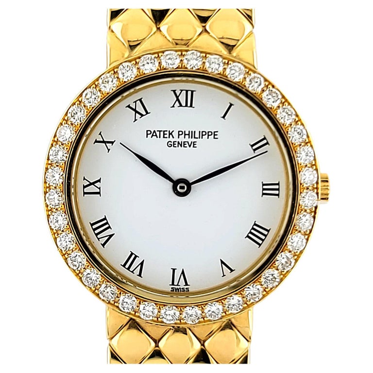 Patek Philippe Calatrava with 36 Diamonds Lady 4820/001 Full 750 18k