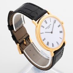 Patek Philippe Calatrava Wristwatch Ref 5120J, 18K Yelow Gold, White Enamel Dial