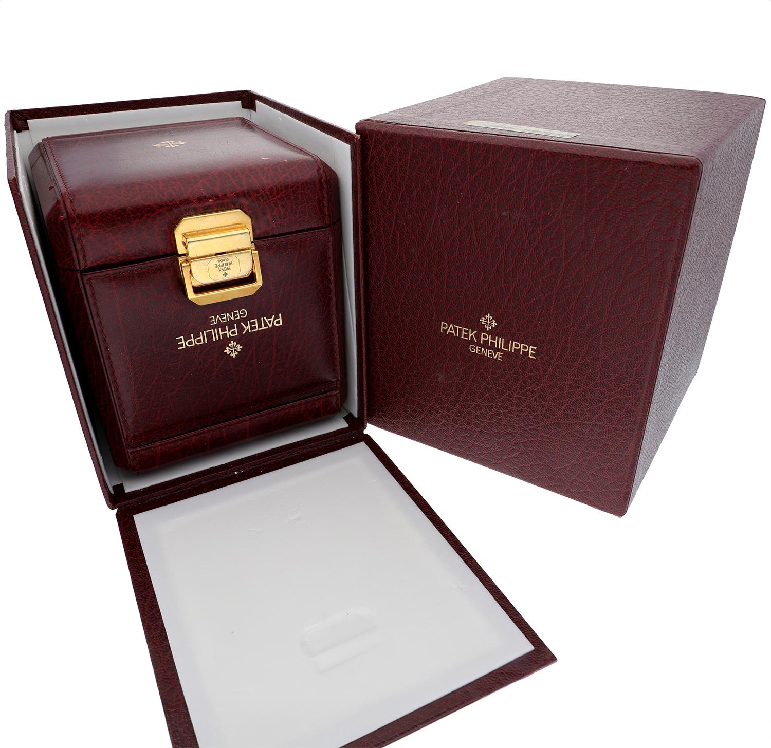 Patek Philippe Calatrava Yellow Gold 4959J-001 MOP Diamond Dial Tiffany For Sale 11