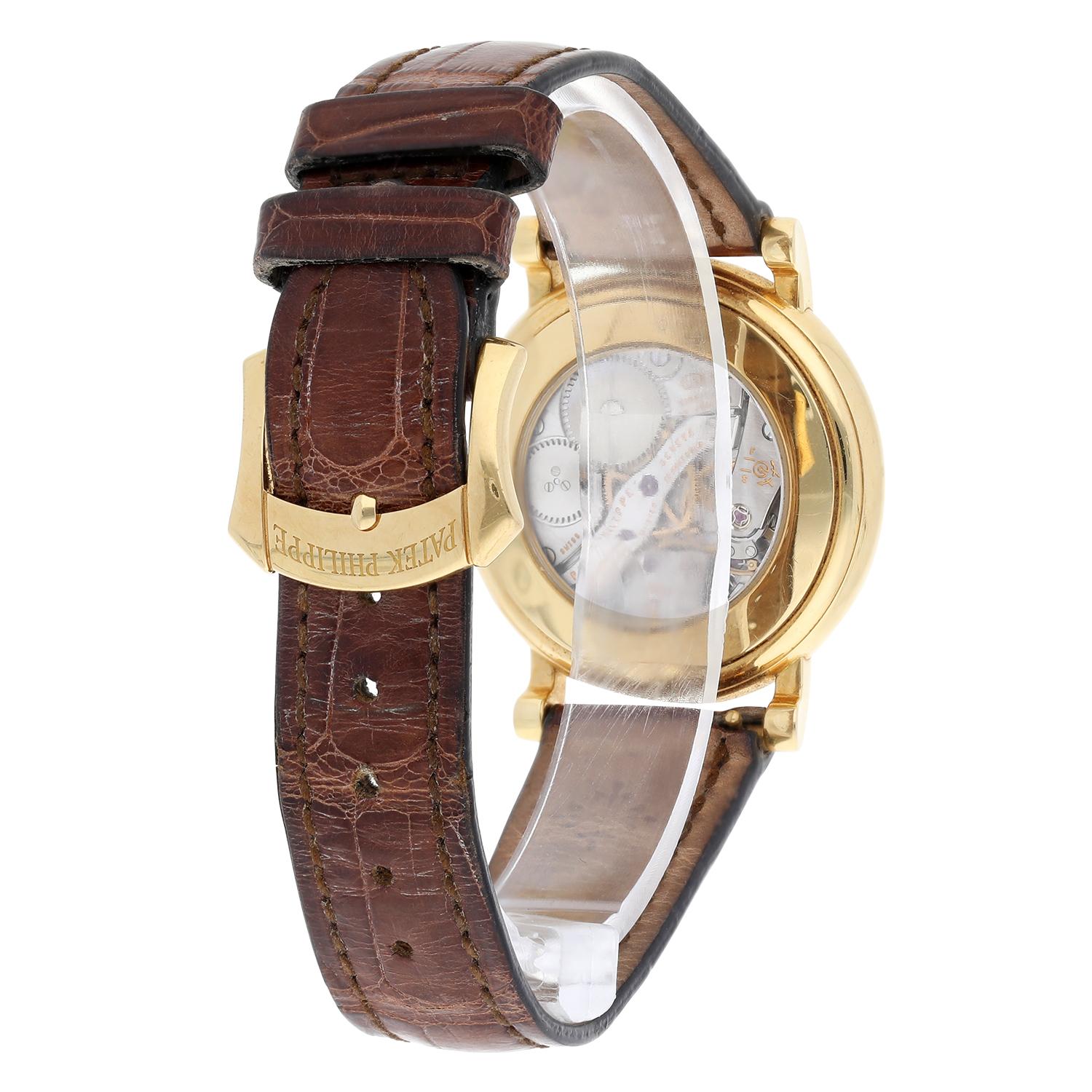 Patek Philippe Calatrava Gelbgold 4959J-001 MOP Diamant-Zifferblatt Tiffany 4