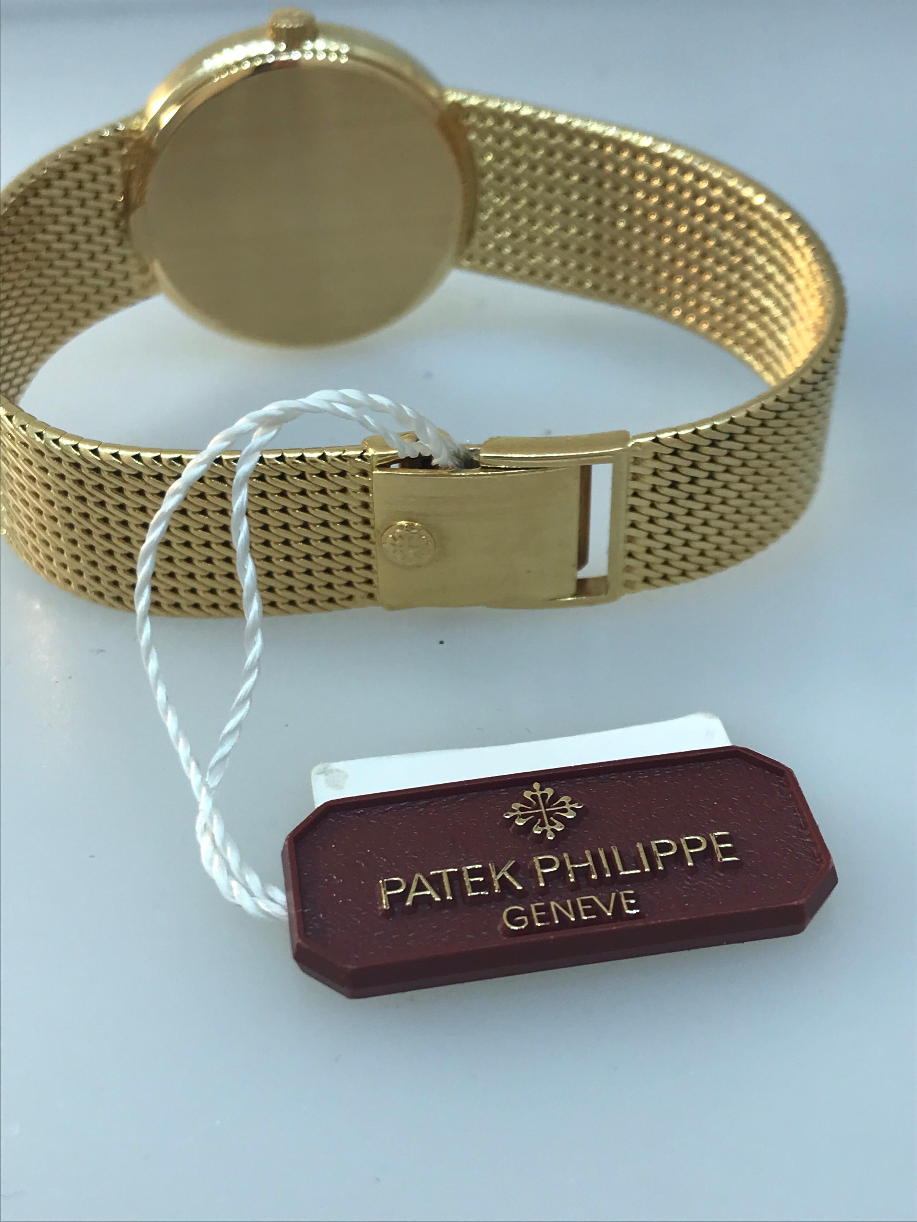 Patek Philippe Calatrava Yellow Gold Automatic Bracelet Men's Watch 3802/205J 7