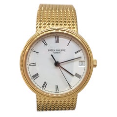 Patek Philippe Calatrava Yellow Gold Automatic Bracelet Men's Watch 3802/205J