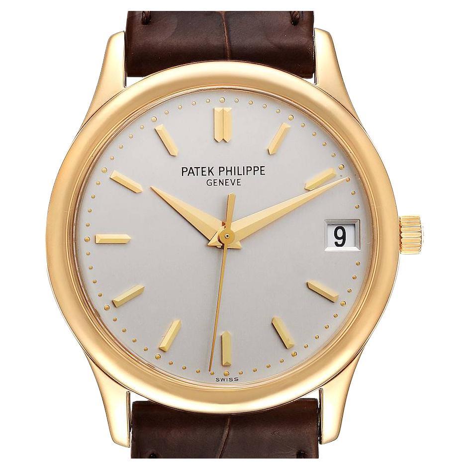 Patek Philippe Calatrava Yellow Gold Automatic Mens Watch 3998 Box Papers For Sale
