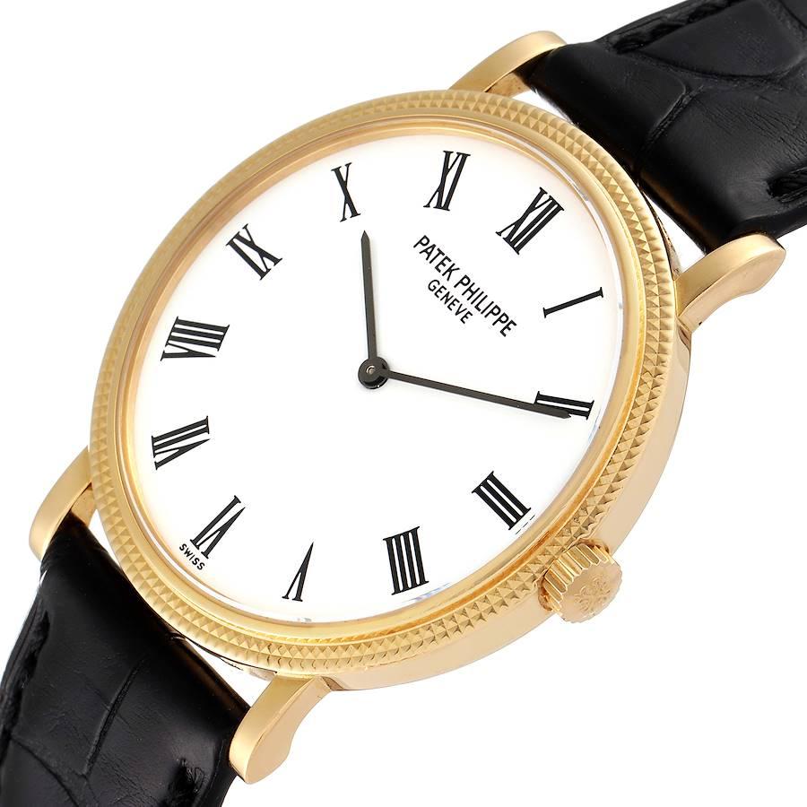 Men's Patek Philippe Calatrava Yellow Gold Automatic Mens Watch 5120 For Sale