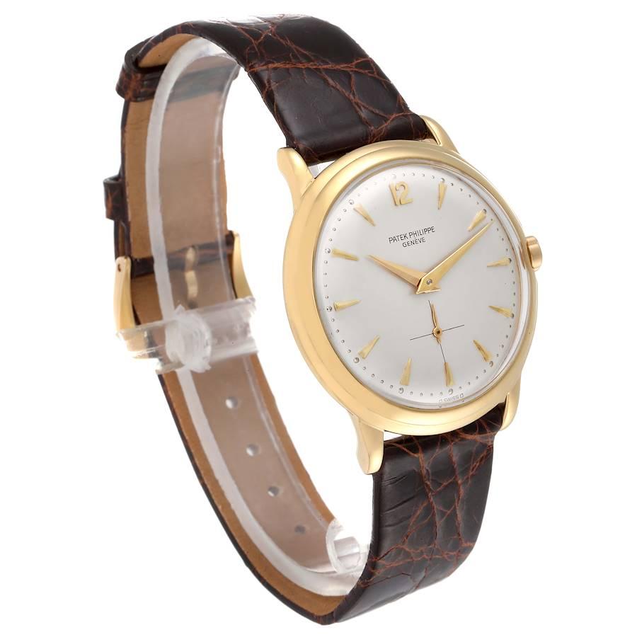 Patek Philippe Calatrava Yellow Gold Automatic Vintage Mens Watch 2552 In Good Condition For Sale In Atlanta, GA