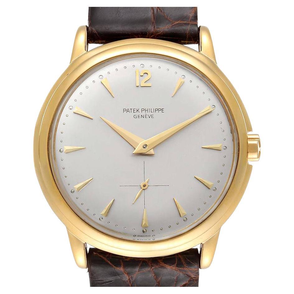 Patek Philippe Calatrava Yellow Gold Automatic Vintage Mens Watch 2552 For Sale