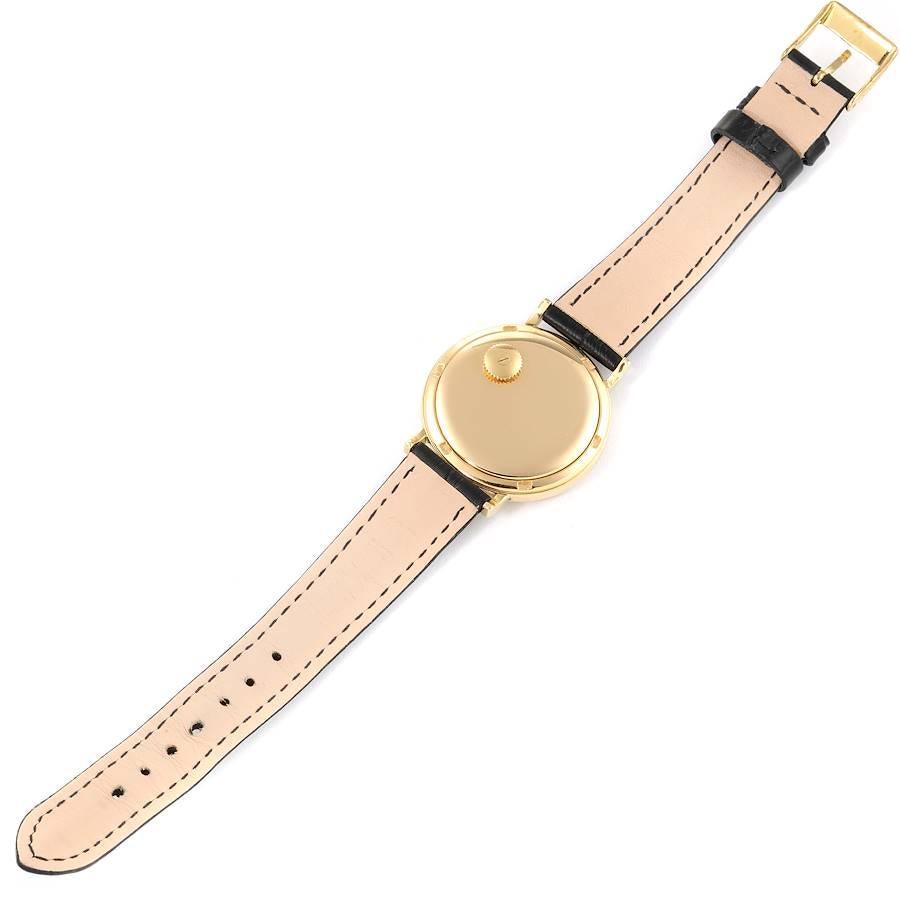 Vintage Herrenuhr 3569 von Patek Philippe Calatrava, Gelbgold, schwarzes Zifferblatt im Angebot 7