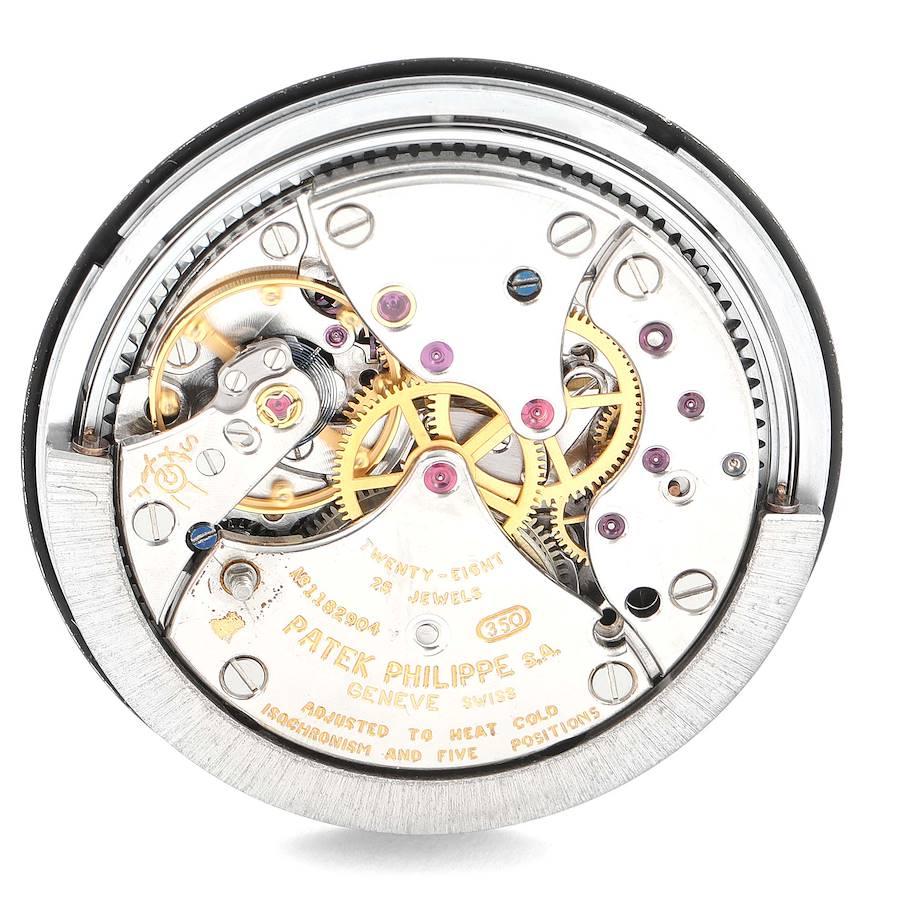 Vintage Herrenuhr 3569 von Patek Philippe Calatrava, Gelbgold, schwarzes Zifferblatt im Angebot 4