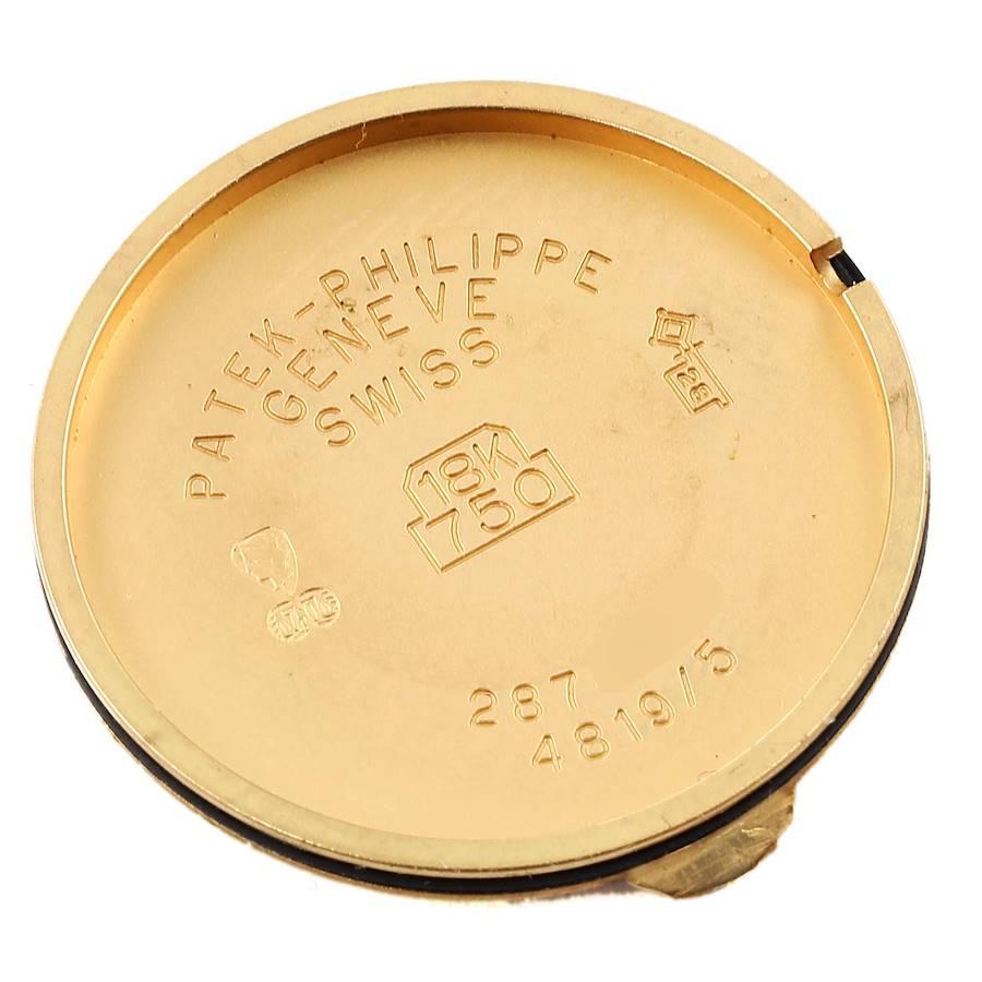 Damenuhr 4819, Calatrava Gelbgold, Hobnail-Lünette, von Patek Philippe im Angebot 4