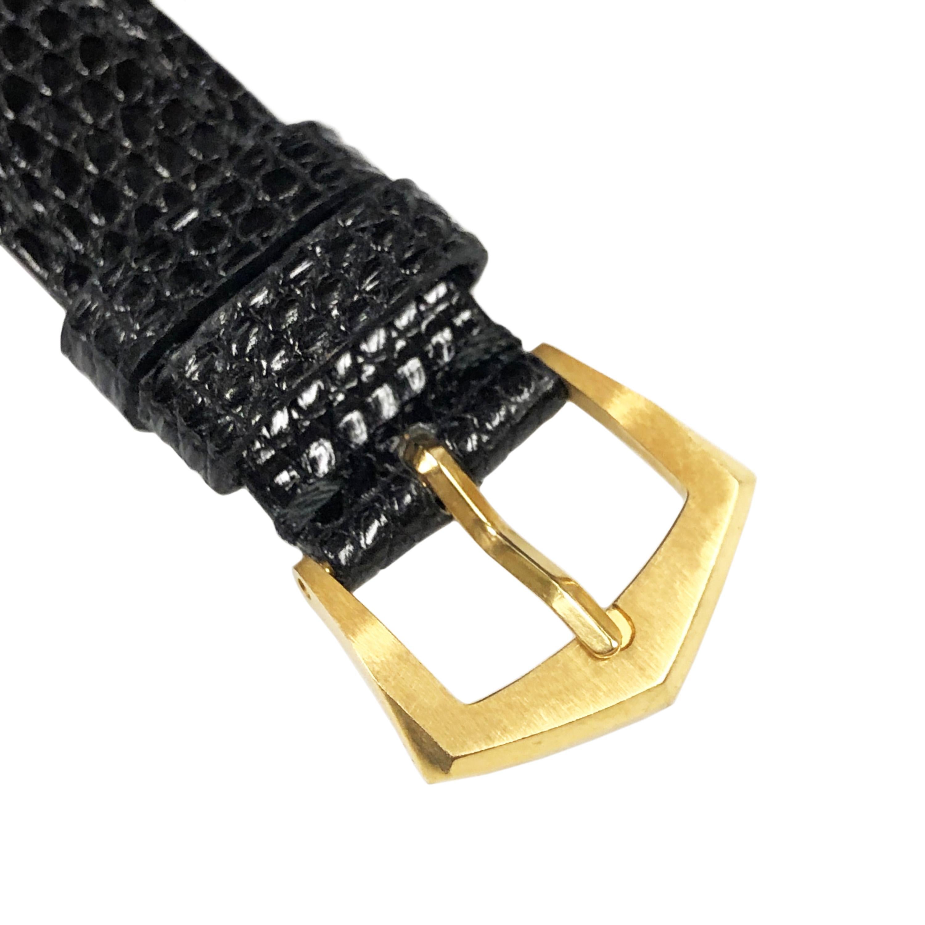 Patek Philippe Calatrava Yellow Gold Hobnail Bezel Ref 3944 Gents Quartz Watch 1