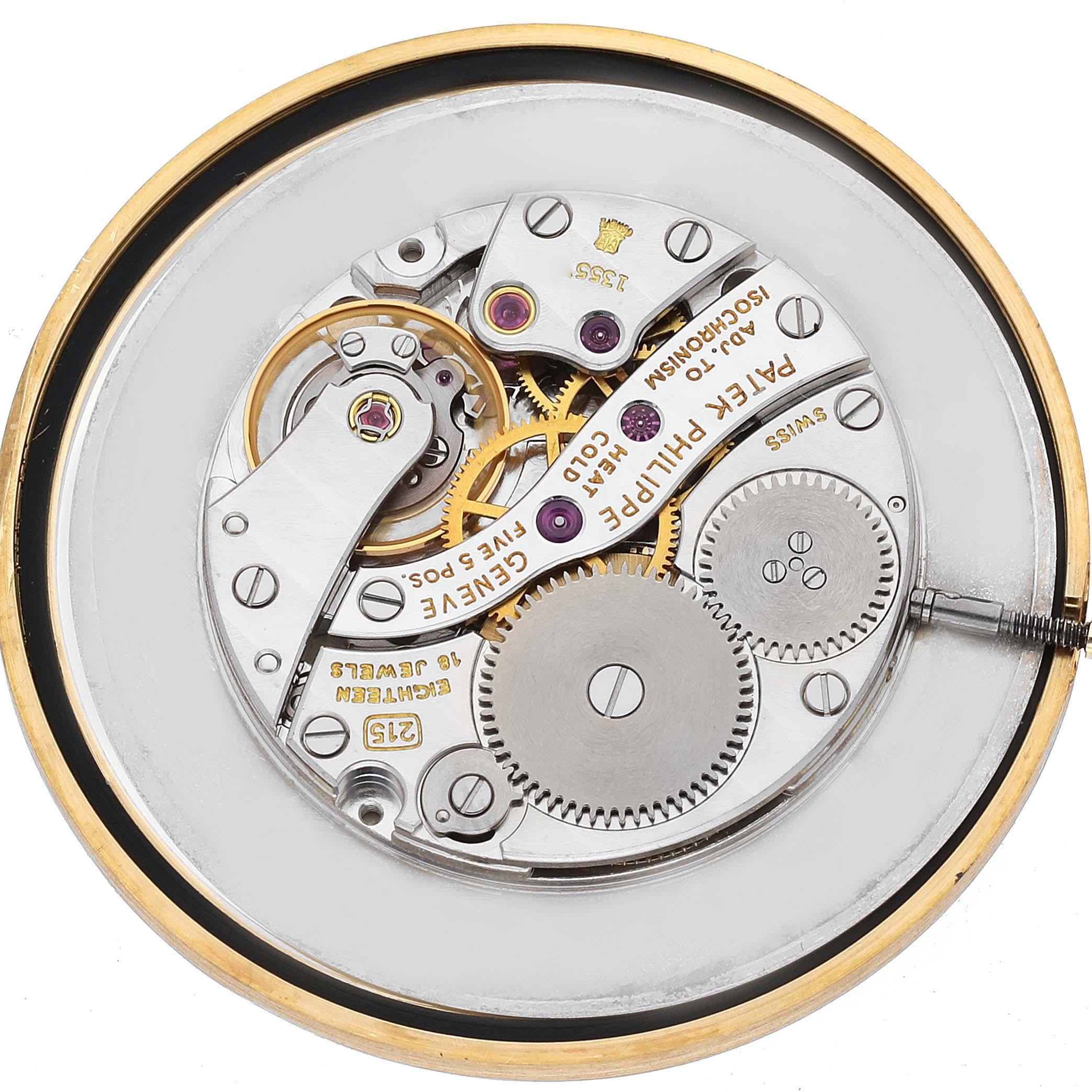 Patek Philippe Calatrava Yellow Gold Ivory Dial Mens Watch 3893 2