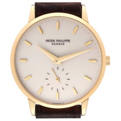 Patek Philippe Montre homme Calatrava or jaune cadran ivoire 3893