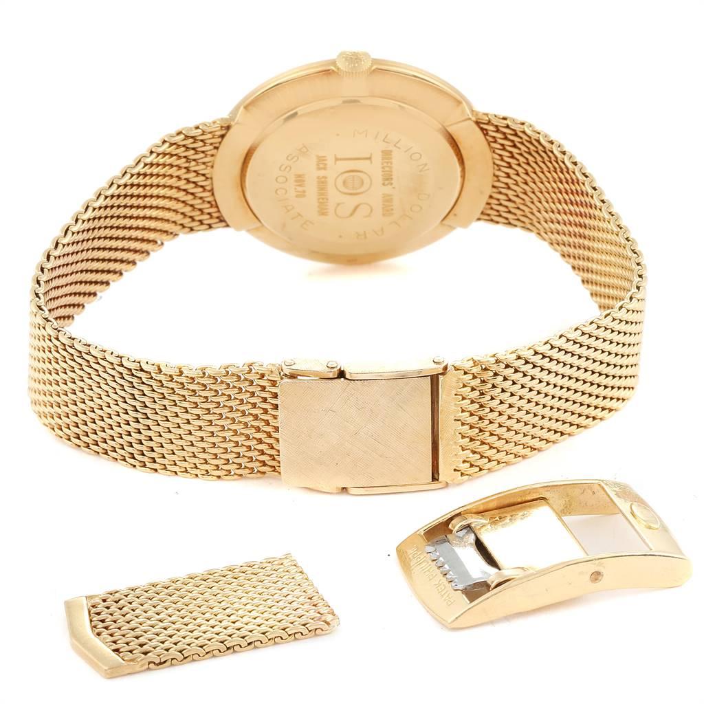 Patek Philippe Calatrava Yellow Gold Mesh Bracelet Men's Watch 3562 For Sale 2