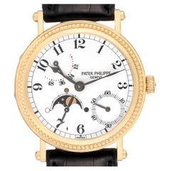 Patek Philippe Calatrava Yellow Gold Moon Phase Mens Watch 5015