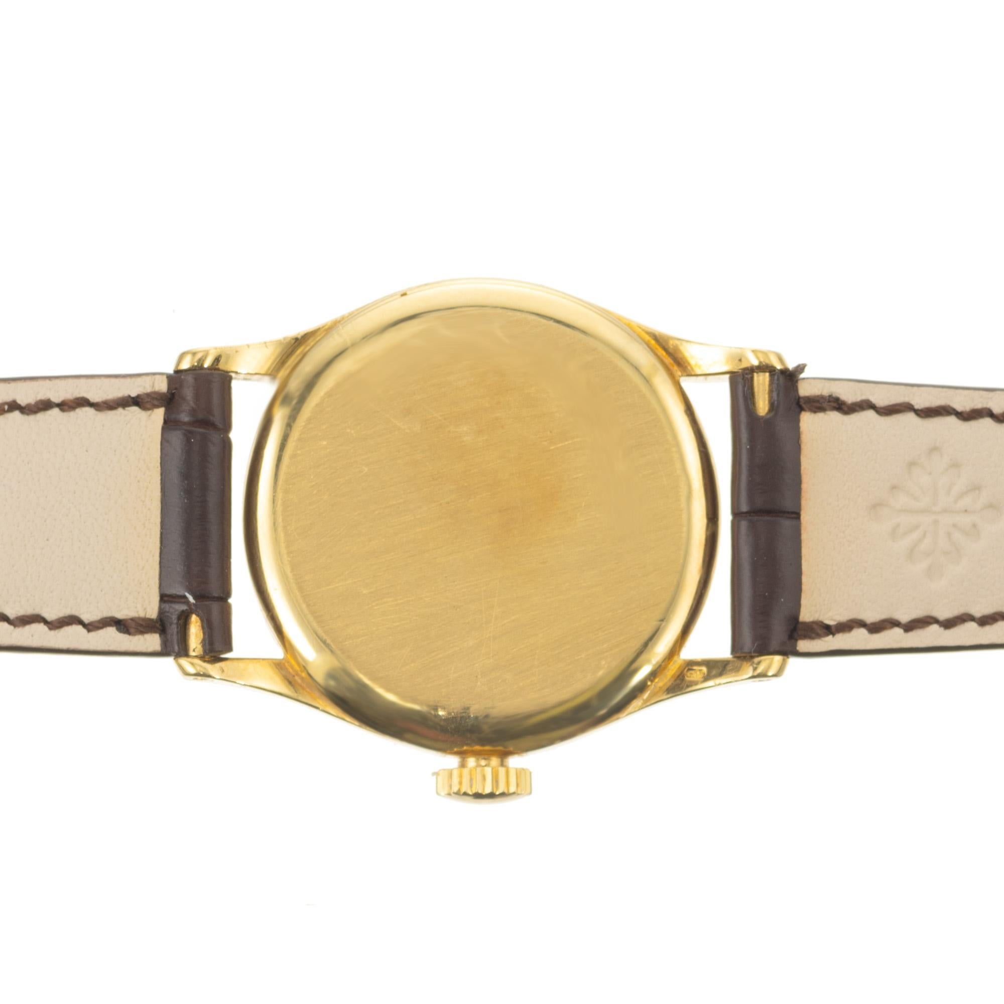 Men's Patek Philippe Calatrava Yellow Gold  Wristwatch