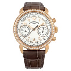 Patek Philippe Chronograph 18k Rose Gold Wristwatch Ref 7150/250R-001